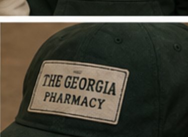 Cap patch reading The Georgia Pharmacy